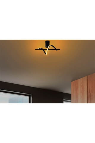 Ledplafondlamp Likma - Zwart - 11 W