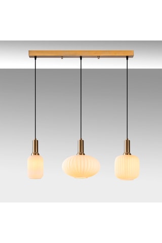 Hanglamp Asker - Goudkleurig - 3 x 40 W