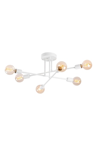 Hanglamp Flower - Wit - 6 x 40 W