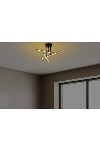 Ledplafondlamp Ledflower - Zwart - 18 W