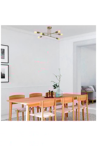 Hanglamp Fleur - Goudkleurig - 6 x 60 W
