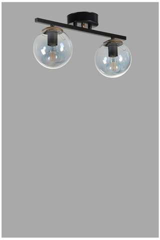 Plafondlamp Yeni Can 2 - Zwart - 2 x 60 W