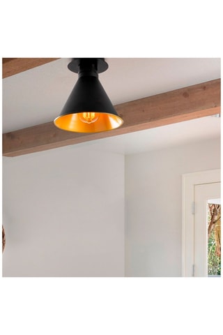 Plafondlamp Berceste Zwart