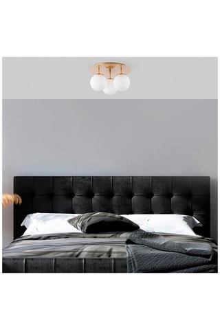 Plafondlamp Well - Goudkleurig - 3 x 40 W