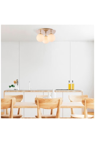 Plafondlamp Well - Goudkleurig - 3 x 40 W