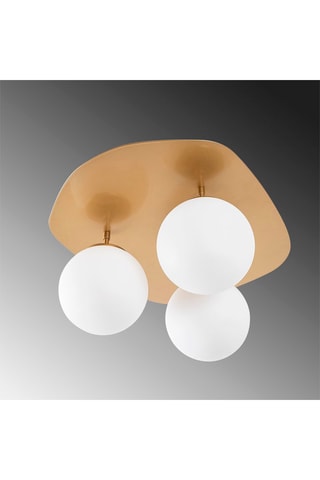 Plafondlamp Well - Goudkleurig - 3 x 40 W