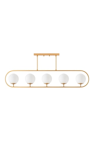 Plafondlamp Jewel - Goudkleurig en Wit - 4 x 15 W