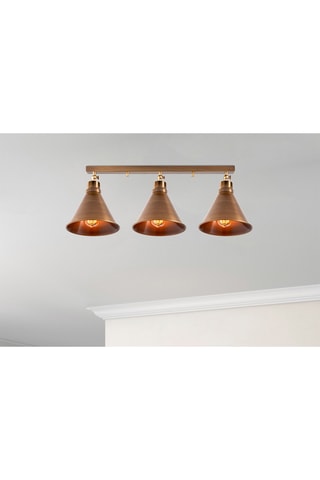 Plafondlamp Berceste - Bronskleurig - 3 x 100 W