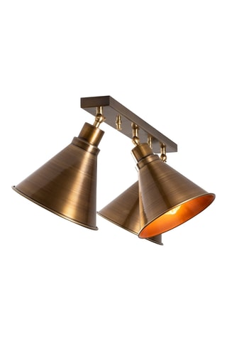 Plafondlamp Berceste - Bronskleurig - 3 x 100 W