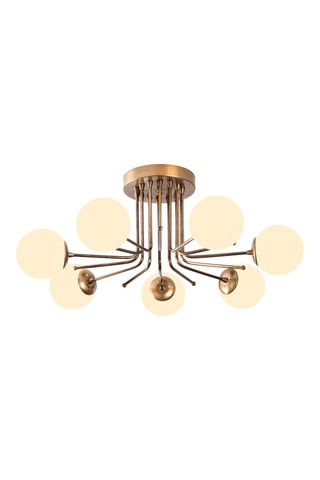 Plafondlamp Daisy  Goudkleurig en Wit