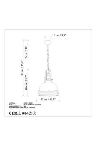 Hanglamp Saglam Donkerbruin