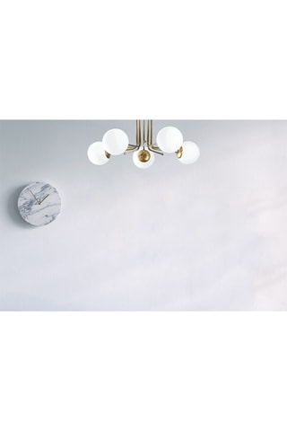 Hanglamp Daisy - Goudkleurig en Wit - 5 x 100 W