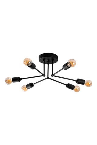 Plafondlamp Sparrow Zwart - 6 x 40 W