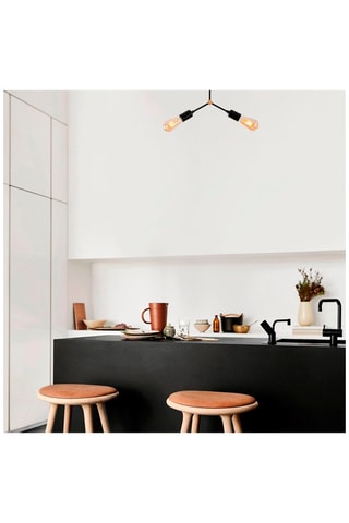 Hanglamp - Zwart - 2 x 40 W