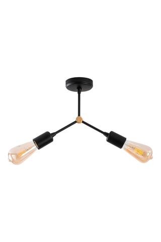 Hanglamp - Zwart - 2 x 40 W