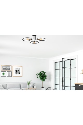 Hanglamp Circle - Zwart - 3 x 60 W