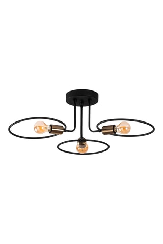 Hanglamp Circle - Zwart - 3 x 60 W
