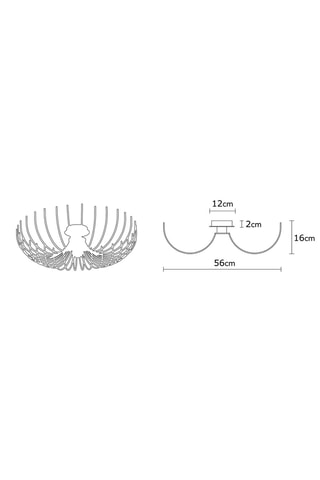 Plafondlamp Aspendos - Wit - 100 W
