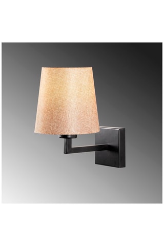 Wandlamp - Zwart en Crèmekleurig - 40 W