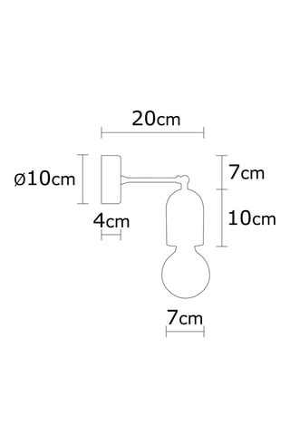 Houten Wandlamp Datca - Naturel - 40 W