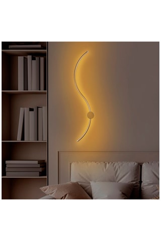 Ledwandlamp Uyan Goudkleurig