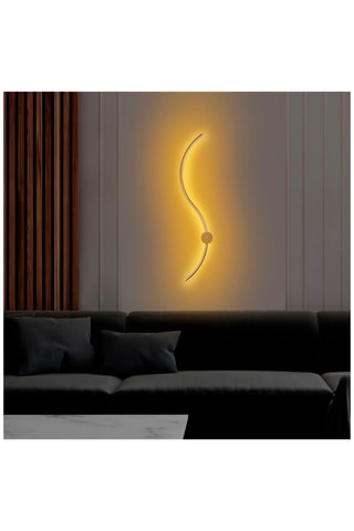 Ledwandlamp Uyan Goudkleurig