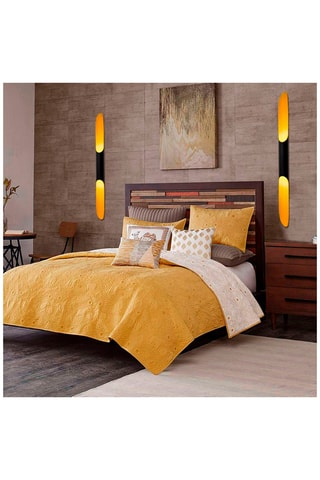 Wandlamp Efsun - Zwart - 2 x 40 W