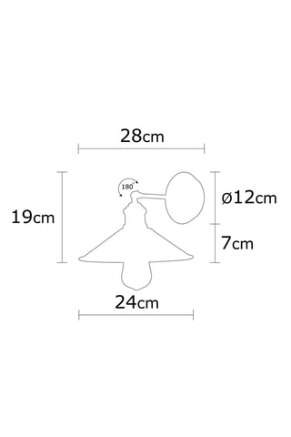 Wandlamp Berceste Bronskleurig