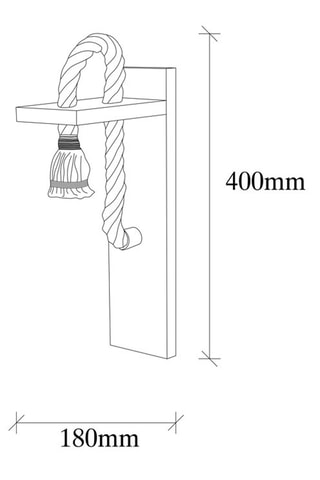 Wandlamp Erebos Naturel