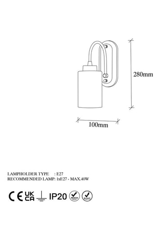 Wandlamp Hemikilo - 
Goudkleurig