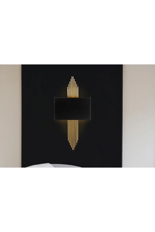 Wandlamp - Zwart en Goudkleurig - 40 W