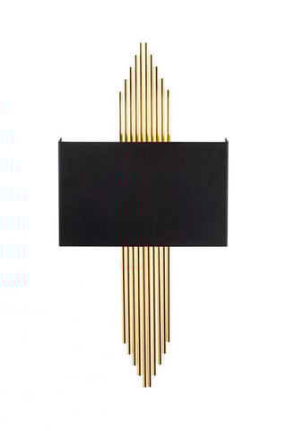 Wandlamp - Zwart en Goudkleurig - 40 W