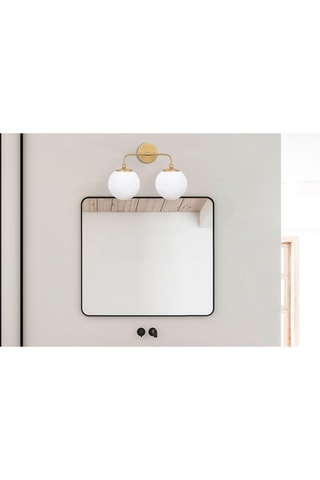 Wandlamp Horn - Goudkleurig - 2x 40 W
