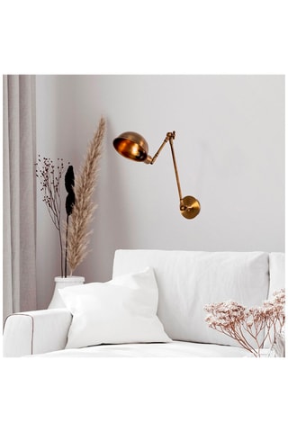 Wandlamp Sivani - Donkergoudkleurig - 100 W