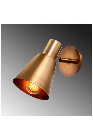 Wandlamp Kem - Goudkleurig - 100 W