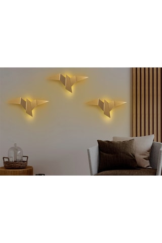 Ledwandlamp Pacali - Goudkleurig - 1 W
