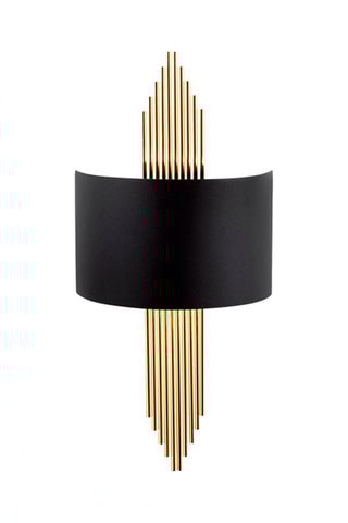Wandlamp - Zwart en Goudkleurig - 40 W