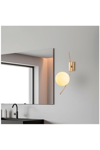 Wandlamp Hilal - Goudkleurig en Wit - 40 W