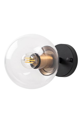 Wandlamp Atmaca - Zwart en Koperkleurig - 15 W