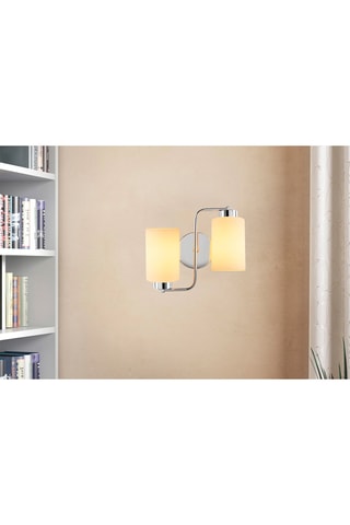 Wandlamp Balcova - Zilverkleurig - 2 x 100 W