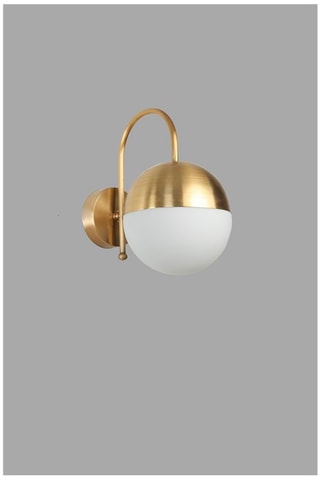 Wandlamp Küre - Goudkleurig en Wit - 60 W