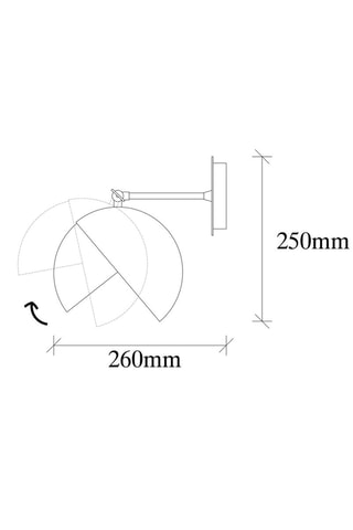 Wandlamp Berceste - Zwart - 40 W