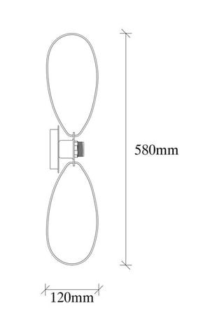 Wandlamp Hemdem - Zwart -  40 W