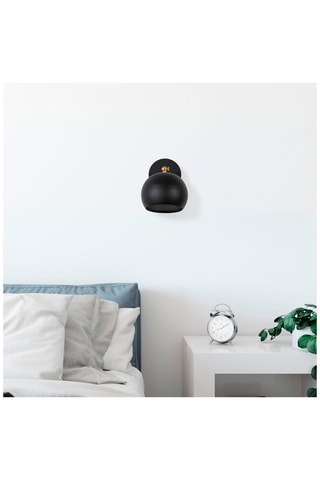 Wandlamp Sivani - Zwart en Goudkleurig - 100 W