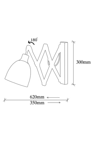 Wandlamp Sivani - Zwart - 40 W