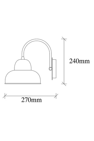 Wandlamp Berceste - Zwart - 40 W
