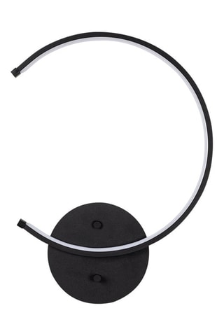 Ledwandlamp Moon - Zwart