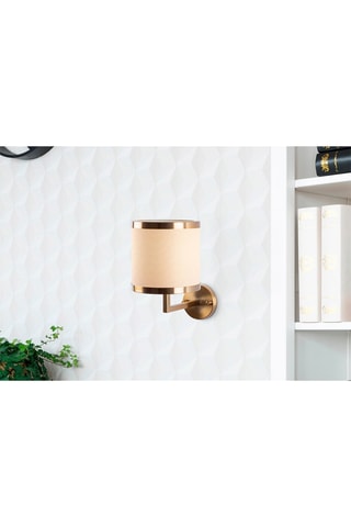 Wandlamp Way - Wit en Goudkleurig
