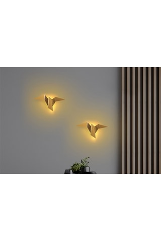 Ledwandlamp Pacali Goudkleurig