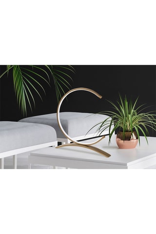 Ledtafellamp Moon Goudkleurig